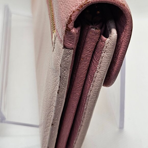 Miu Miu Two-Tone Pink Leather Long Wallet - Picture 5 of 12